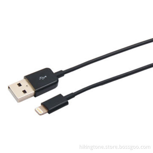 ABS shell PVC material USB data cable for iPhone with MFI license